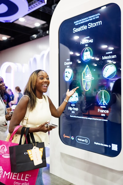 Designed in collaboration with brand consultancy Robot, the activation allowed fans to take an interactive Google Search Trends quiz, get recruited to a WNBA team, and receive an All-Access Pass to collect their digital keepsakes throughout the experience.