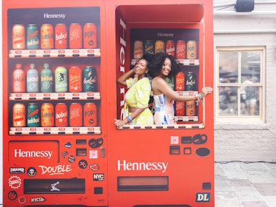 The vending machine-themed bar featured two Hennessy V.S.O.P cocktails: the Neighborhood Cooler with Hennessy V.S.O.P, winter melon, ginger, and yuzu and the Cafe Cumin Fizz with Hennessy V.S.O.P, passionfruit, cold brew coffee, grapefruit, cumin, and tonic.