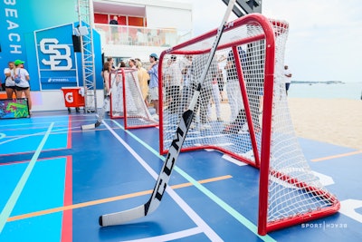 This year, among the many sport activities attendees could participate in was open-play hockey with the NHL.