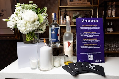 Pronghorn was the event's official spirits sponsor. The brand activated with a signature cocktail experience curated by underrepresented entrepreneurs’ spirits brands as a way to celebrate diversity in the beverage space.