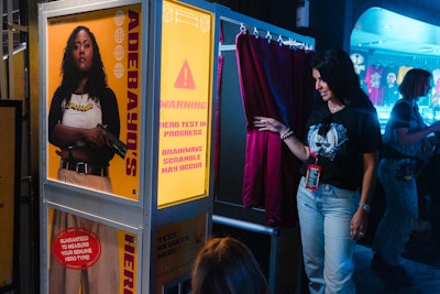 There were also interactive character-themed booths such as Adebayo’s Hero Test Photo Booth.