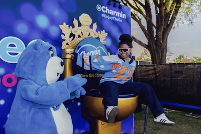 Charmin's Toilet Throne at Dreamville Festival