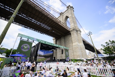 The Hill in New York took place July 11-13 at Empire Fulton Ferry, a more than 35,000-square-foot riverside park under the Brooklyn Bridge.