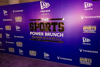 Sports Power Brunch's signature purple carpet was also part of the event, inviting attendees and honorees to pose and take questions from media in front of a purple step-and-repeat.