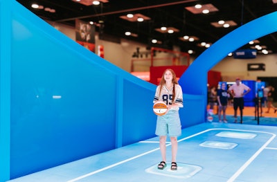 AT&T also sponsored this year’s 4-Point Shot contest. For every AT&T 4-Point Shot made, the company made a donation to foundations supported by the WNBA and selected by players. Fans could test their own 4-Point Shot skills at the activation.
