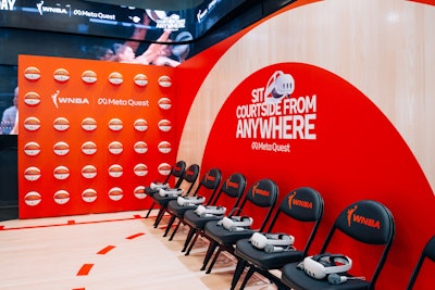 The 24-hour activation celebrated the league’s momentum with surprise-and-delight moments featuring WNBA legend Sue Bird, the New York Liberty’s Big Ellie, Meta Quest demos, and limited-edition merch.