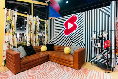 Each room was designed to invite consumers to try out a different Shorts feature or effect and create content that was then showcased on monitors placed throughout the entire activation footprint. A backyard area served as a lounge hub for consumers to hang out while at VidCon.