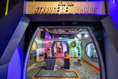 Highlights included Star Trek’s holodeck, a Parisian café inspired by NCIS: Tony & Ziva, and a Dexter: Resurrection vault.